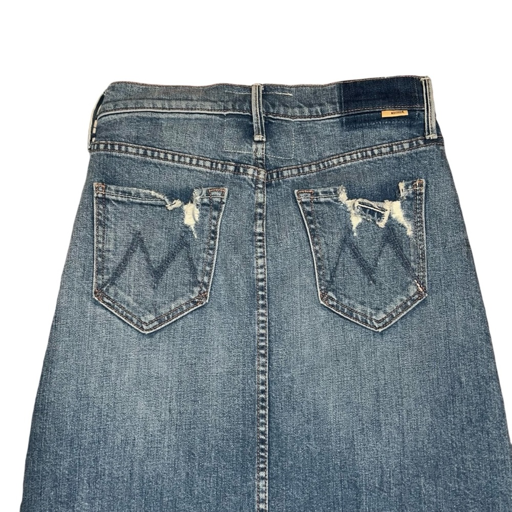 Mother The straight a step midi fray skirt - Picture 11 of 16